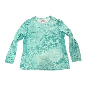 Realtree Fishing Shirt Xl Sea Green Polyester Spandex